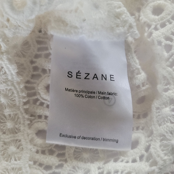 Sezane Joss Lace Blouse In Ecru, 36/4/S, French Romantic - Picture 9 of 13